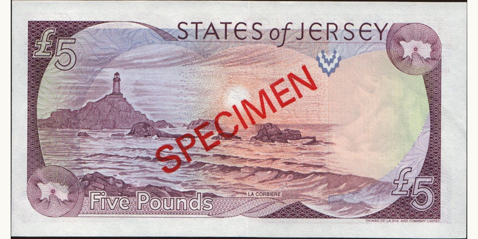 5 pounds Jersey 1989 — Back side