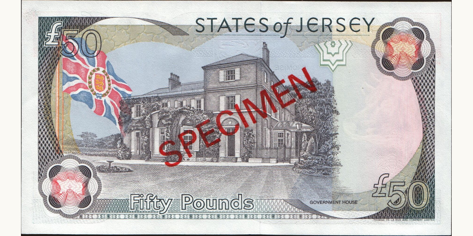 50 pounds Джерси 1989 — Оборотная сторона