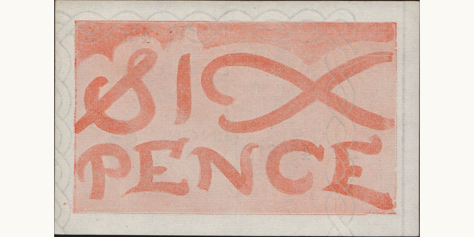 6 penny Jersey 1942 — Back side