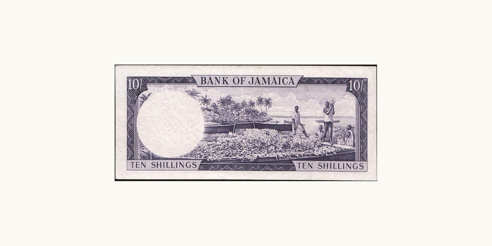 10 shilling Ямайка 1961 — Оборотная сторона