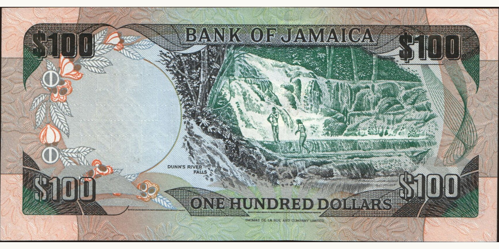 100 dollars Jamaica 1994 — Back side