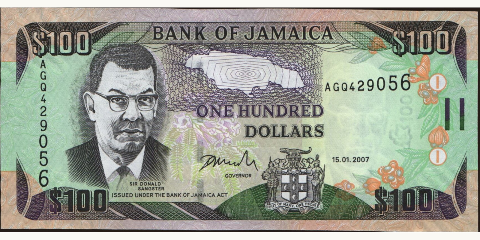 100 dollars 2007
