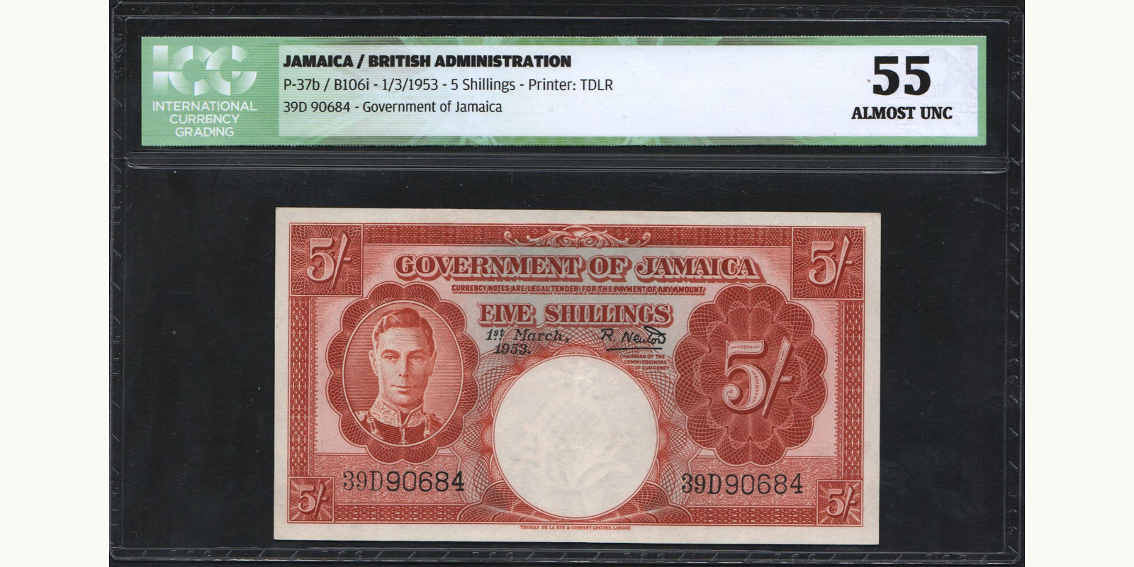 5 shilling 1953