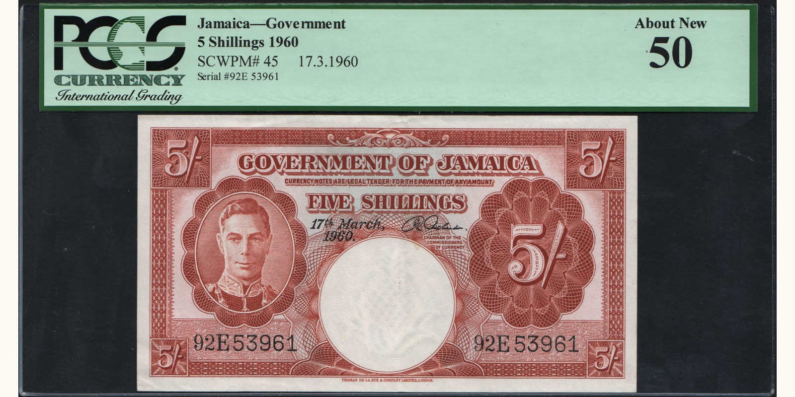 5 shilling 1960