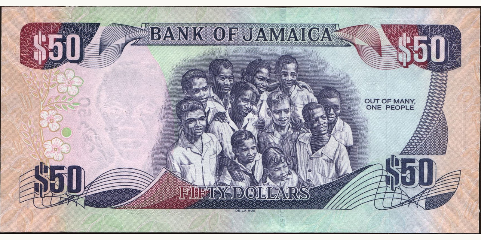 50 dollars Jamaica 2012 — Back side