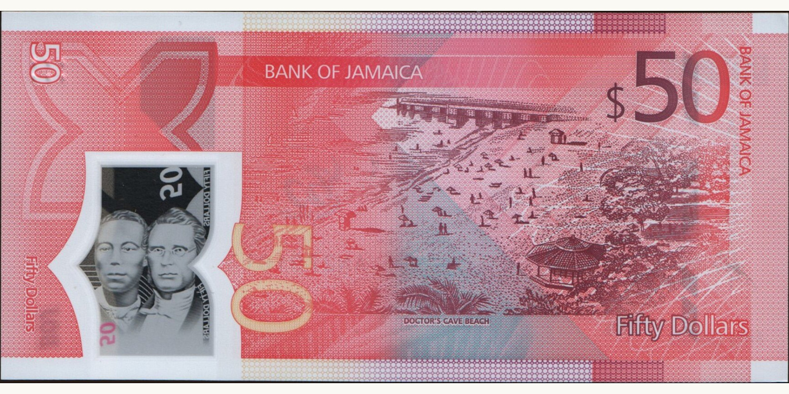 50 dollars Ямайка 2022 — Оборотная сторона