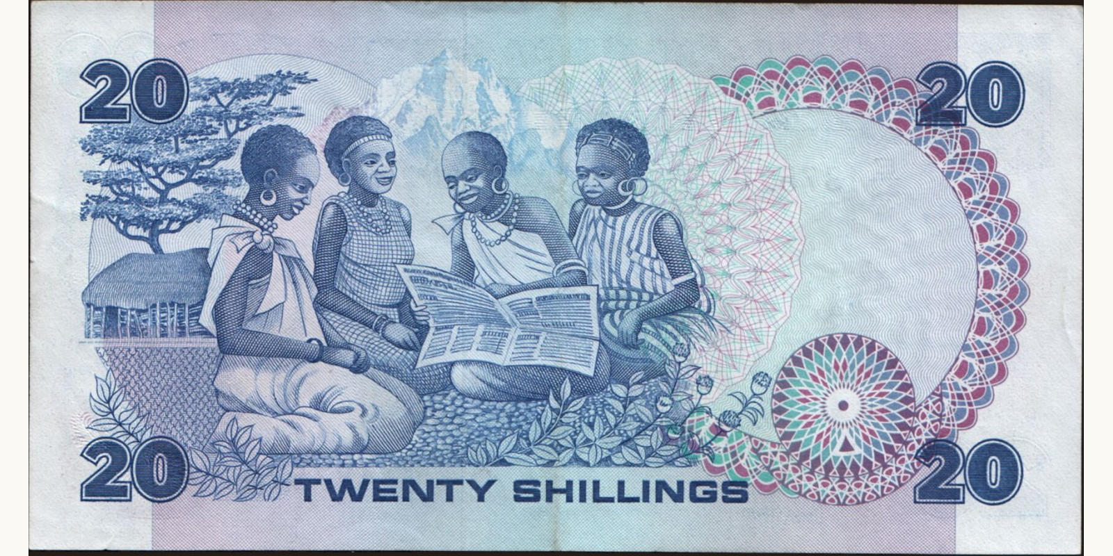 10 shilling Кения 1985 — Оборотная сторона