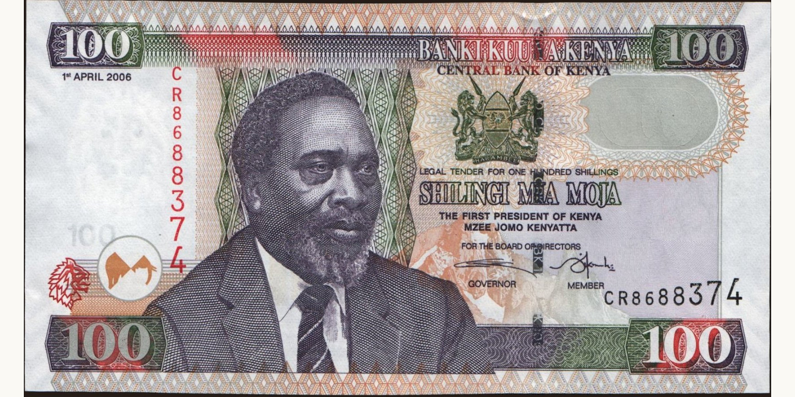 100 shilling Kenya 2006 — Front side