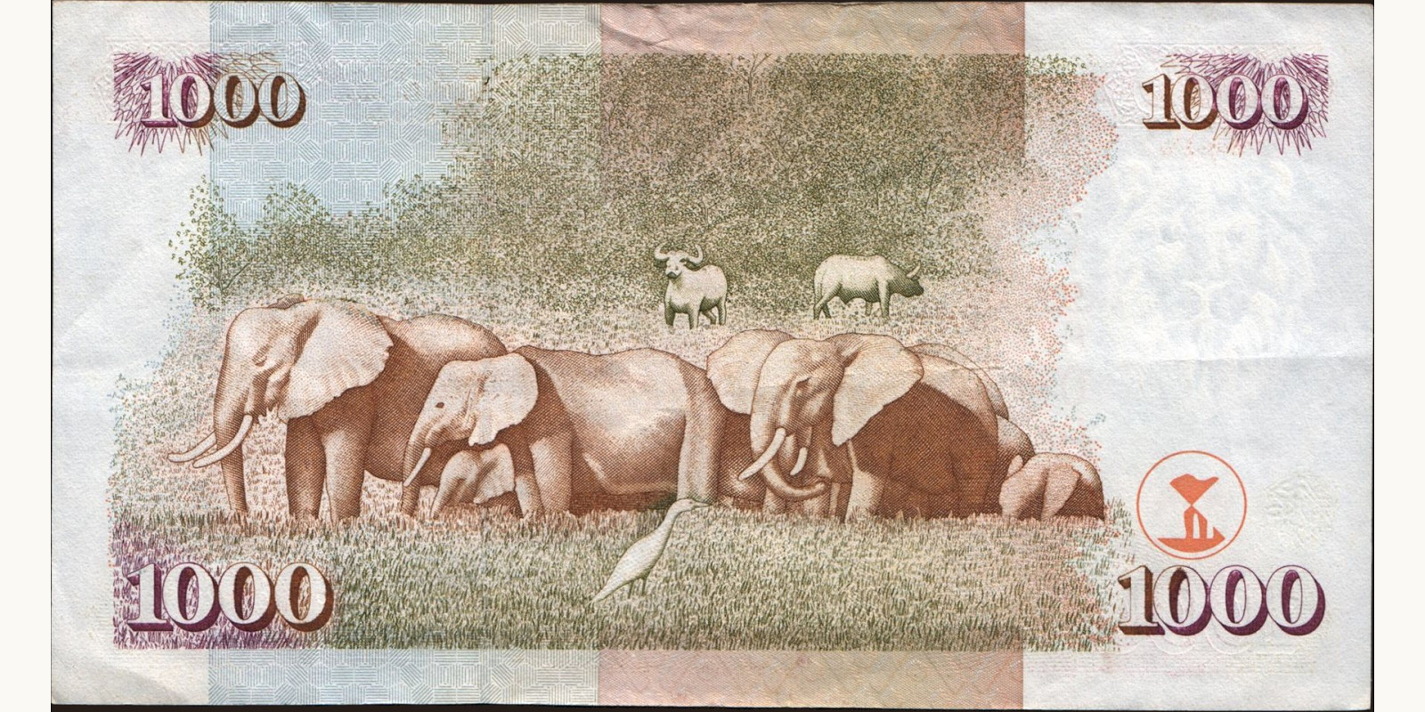 1000 shilling Кения 2003 — Оборотная сторона