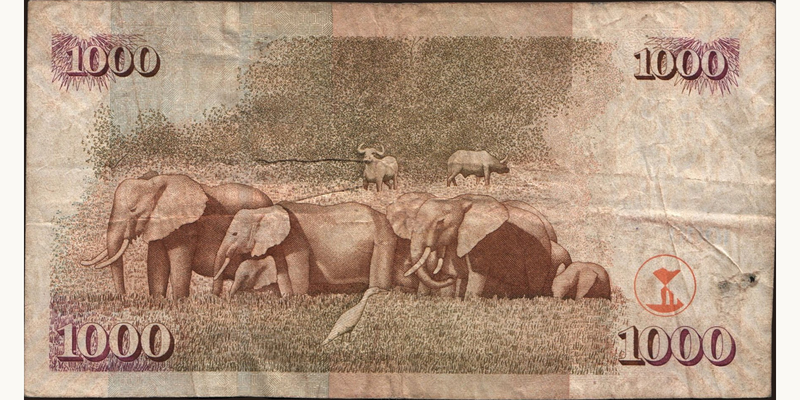 1000 shilling Kenya 2006 — Back side