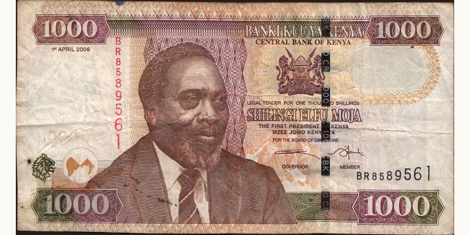 1000 shilling Kenya 2006 — Front side