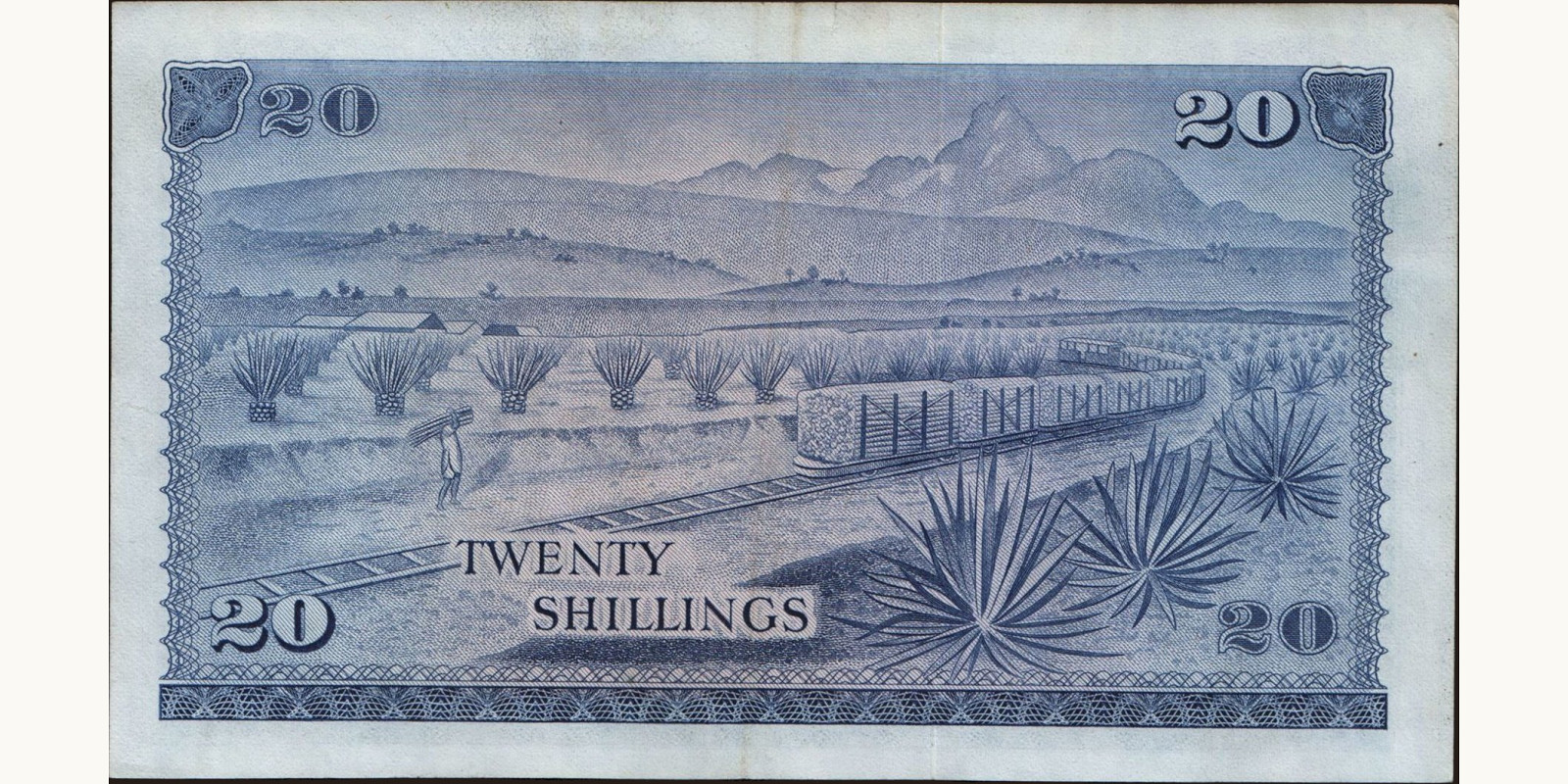 20 shilling Kenya 1972 — Back side