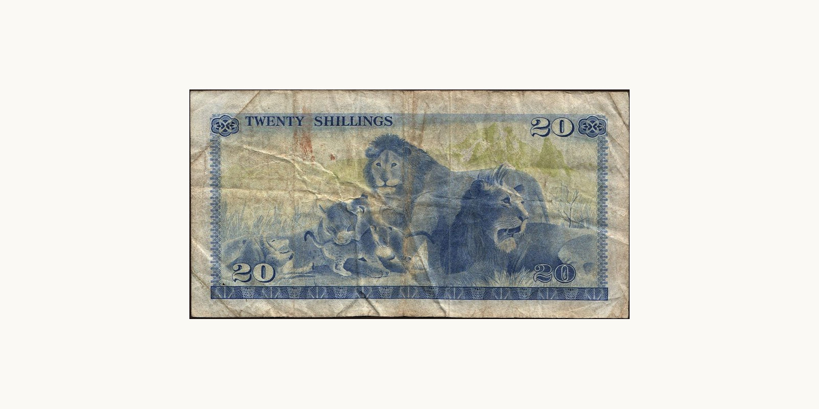 20 shilling Kenya 1975 — Back side