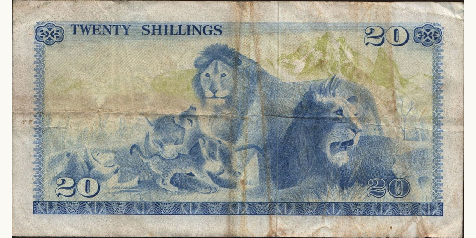 20 shilling Кения 1976 — Оборотная сторона