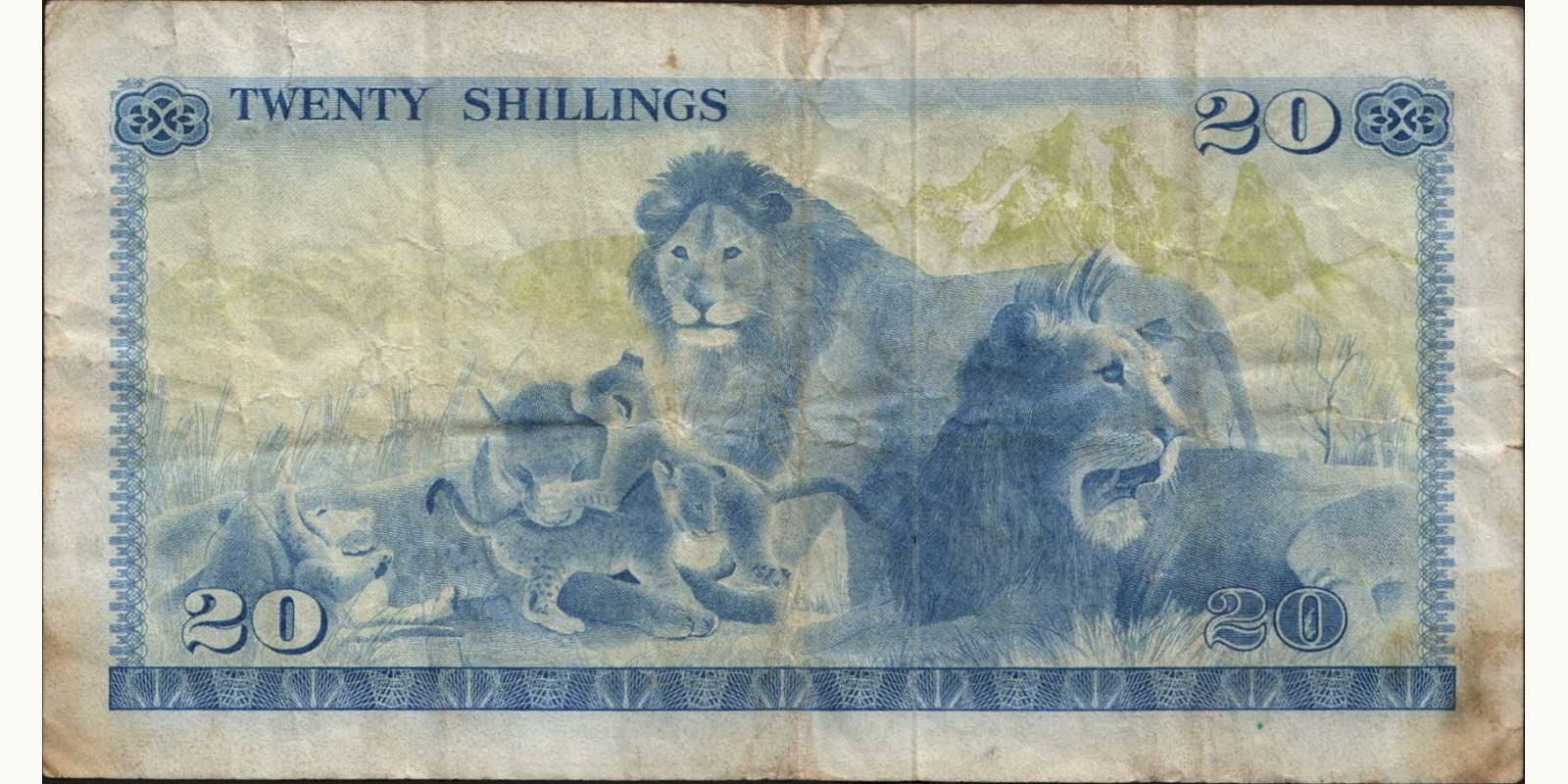 20 shilling Kenya 1977 — Back side