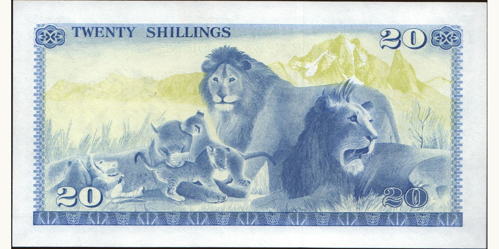 20 shilling Кения 1978 — Оборотная сторона