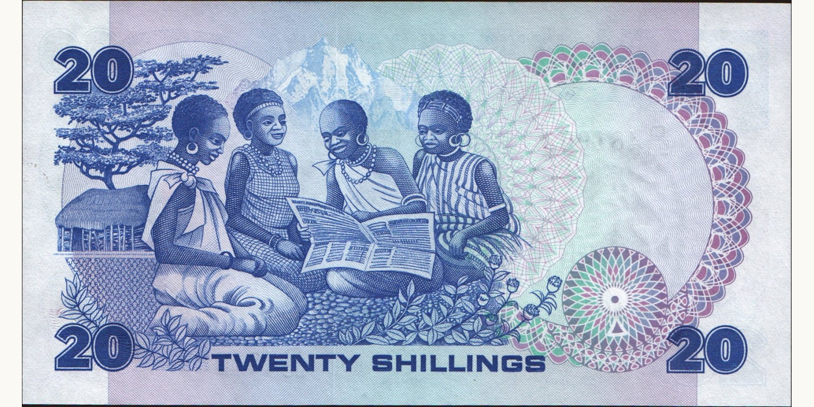 20 shilling Кения 1984 — Оборотная сторона