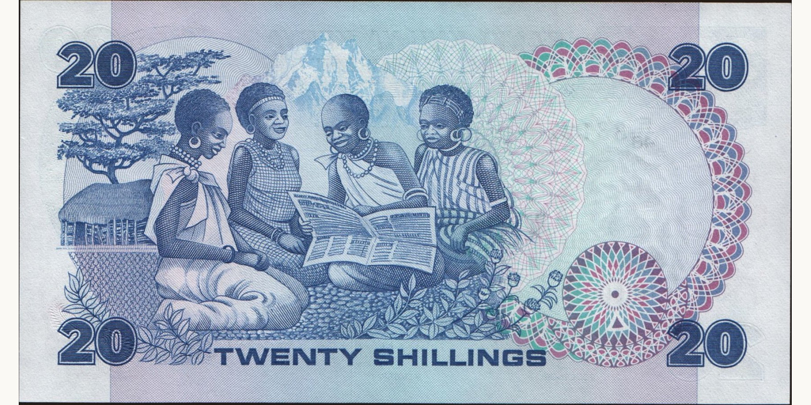 20 shilling Kenya 1985 — Back side
