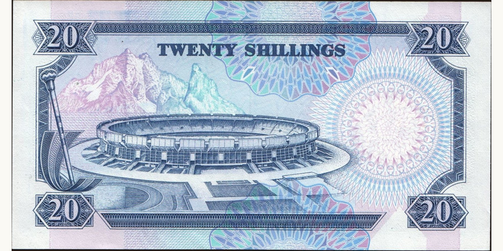 20 shilling Kenya 1989 — Back side
