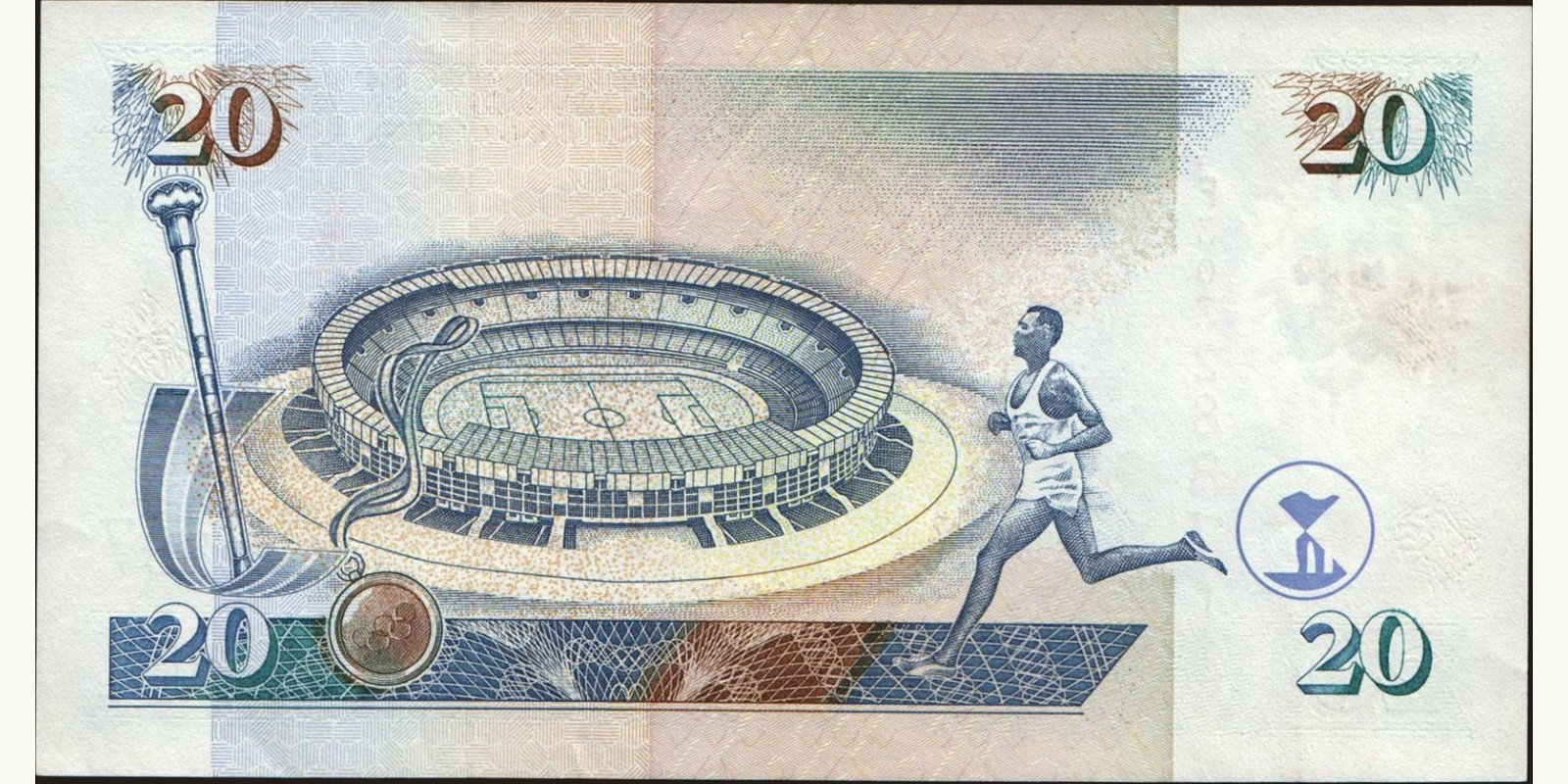 20 shilling Kenya 1995 — Back side