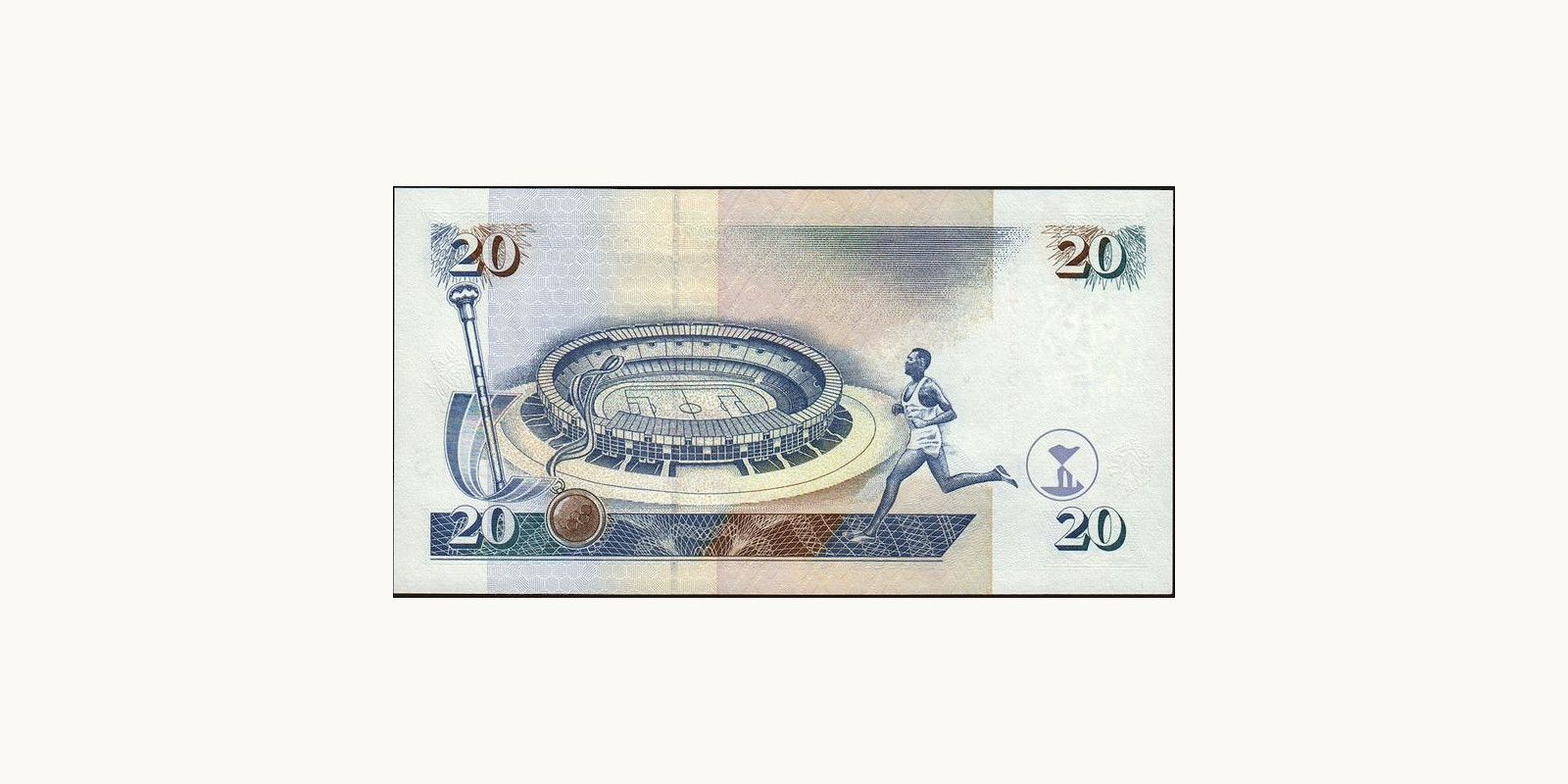 20 shilling Кения 1998 — Оборотная сторона