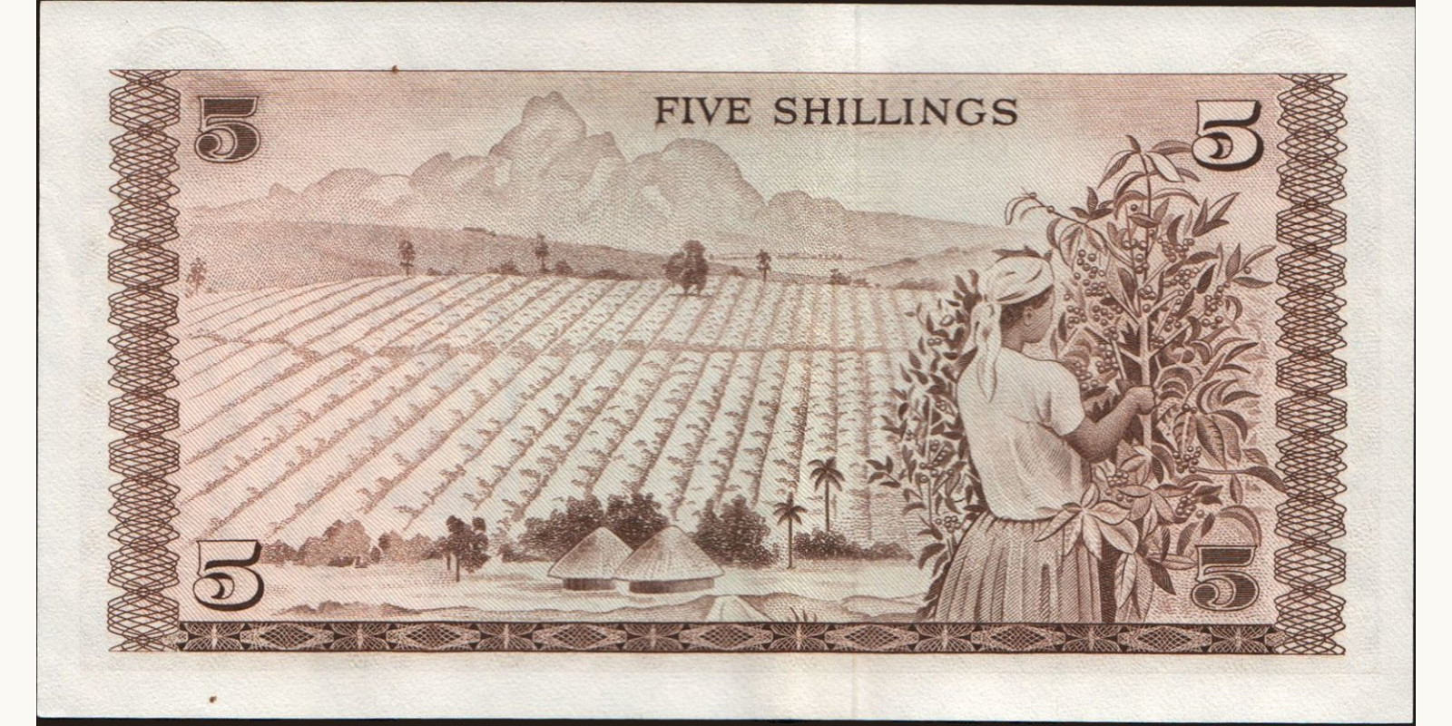5 shilling Kenya 1972 — Back side