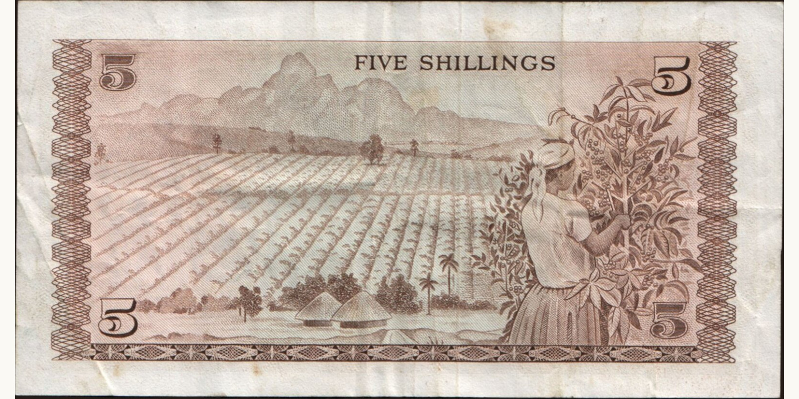 5 shilling Кения 1973 — Оборотная сторона