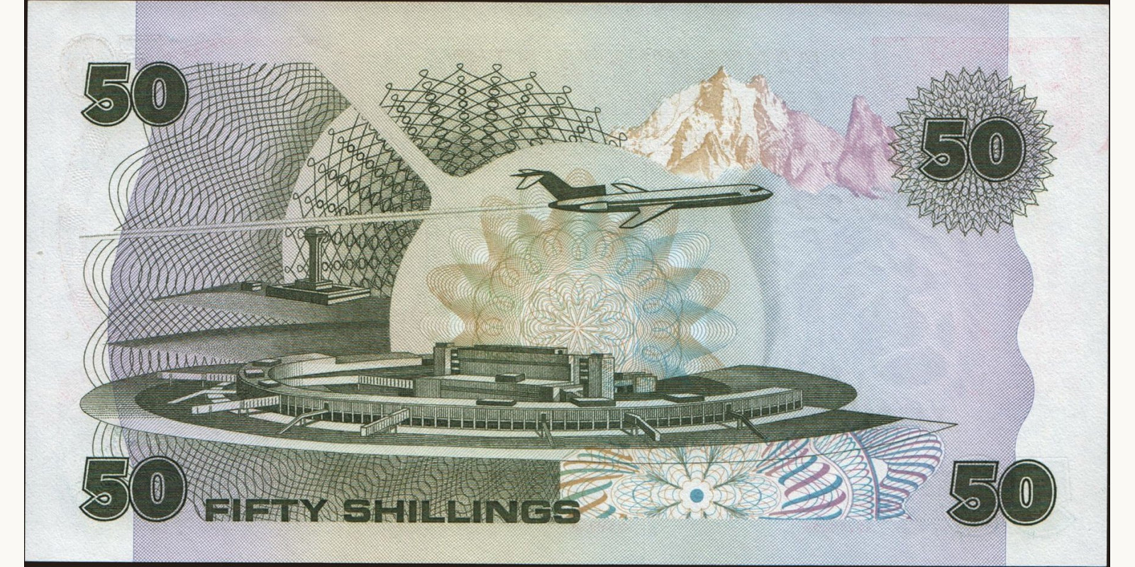 50 shilling Kenya 1986 — Back side