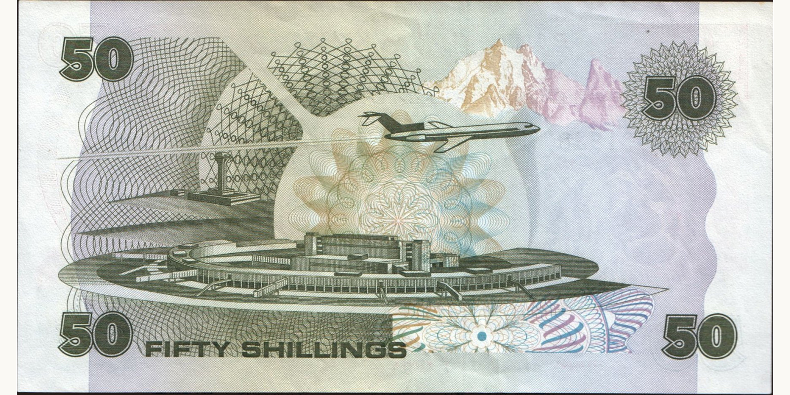 50 shilling Кения 1987 — Оборотная сторона