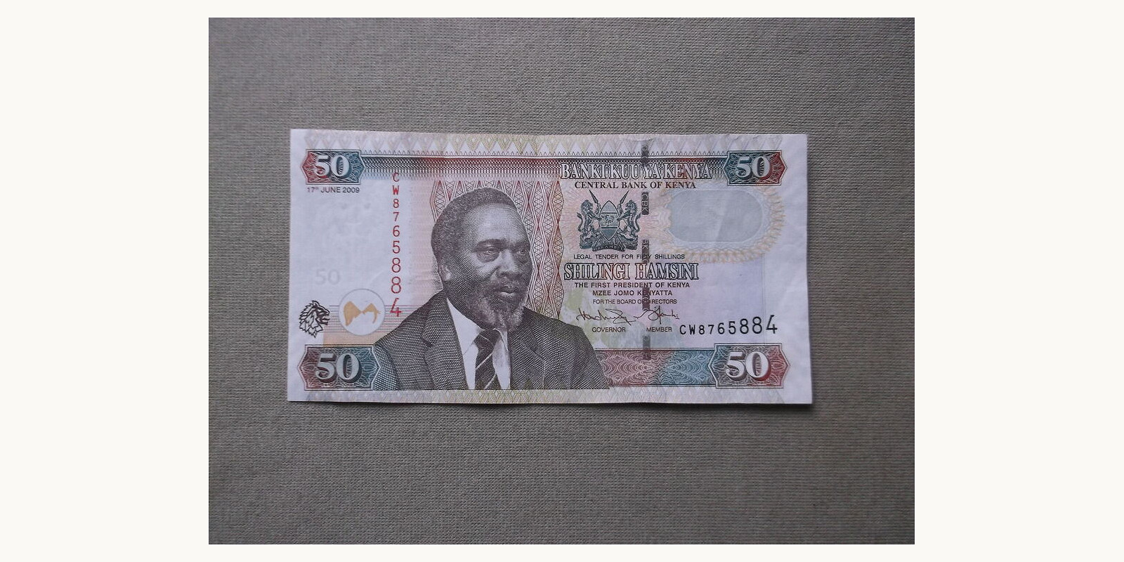 50 shilingi Kenya 2009 — Front side