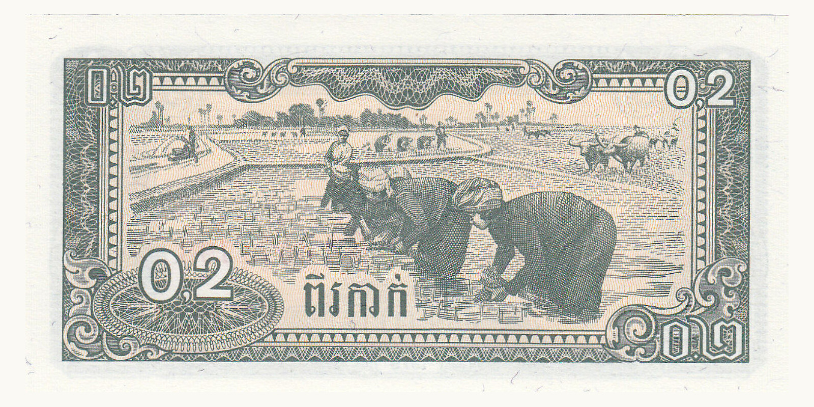 0.2 riel Камбоджа 1979 — Оборотная сторона