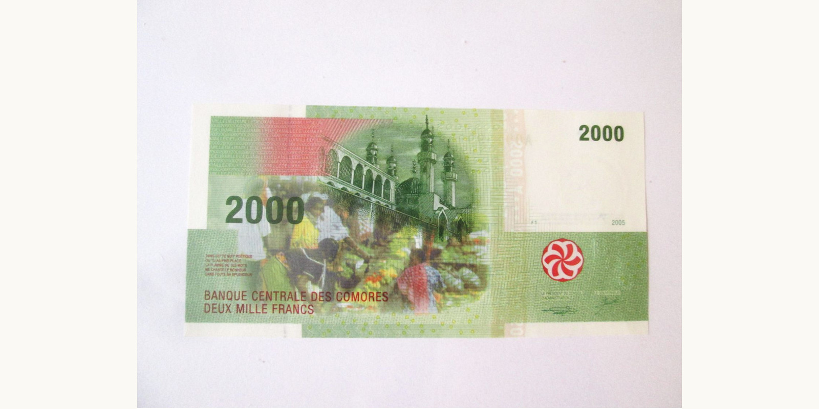 2000 franc 2005