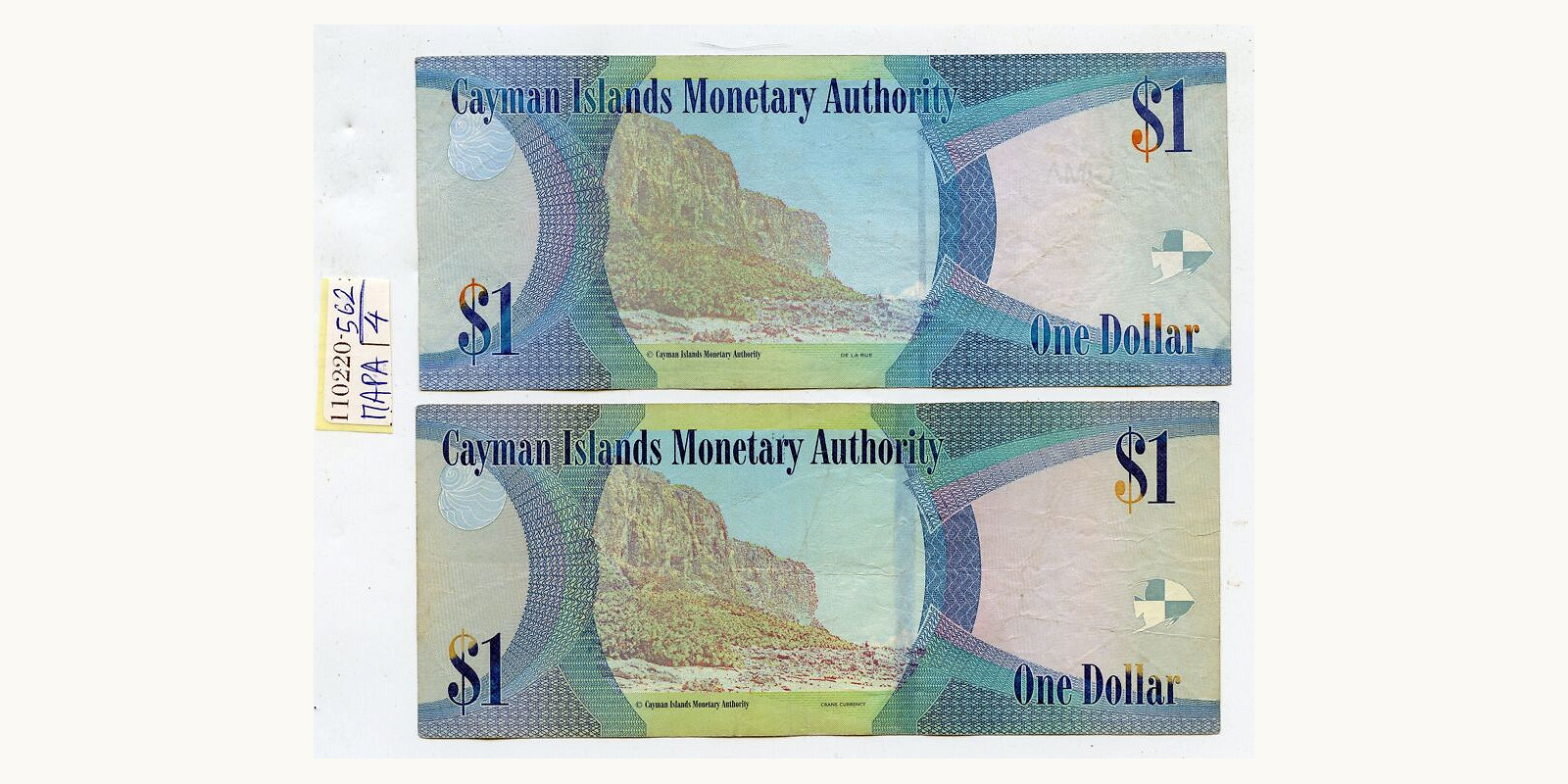 1 dollars Cayman Islands 2018 — Back side