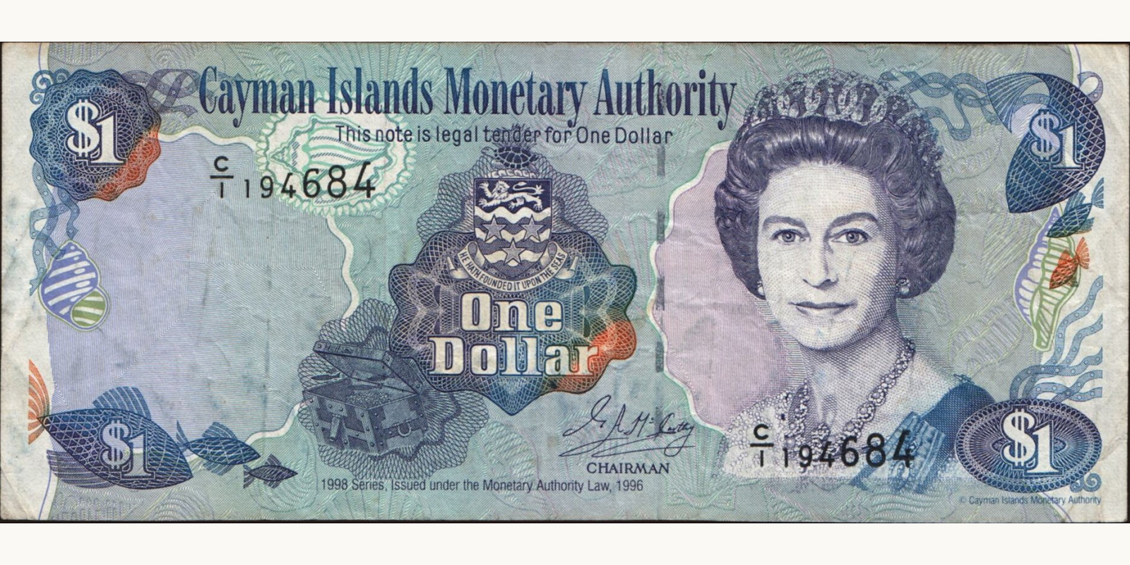 1 dollars 1996