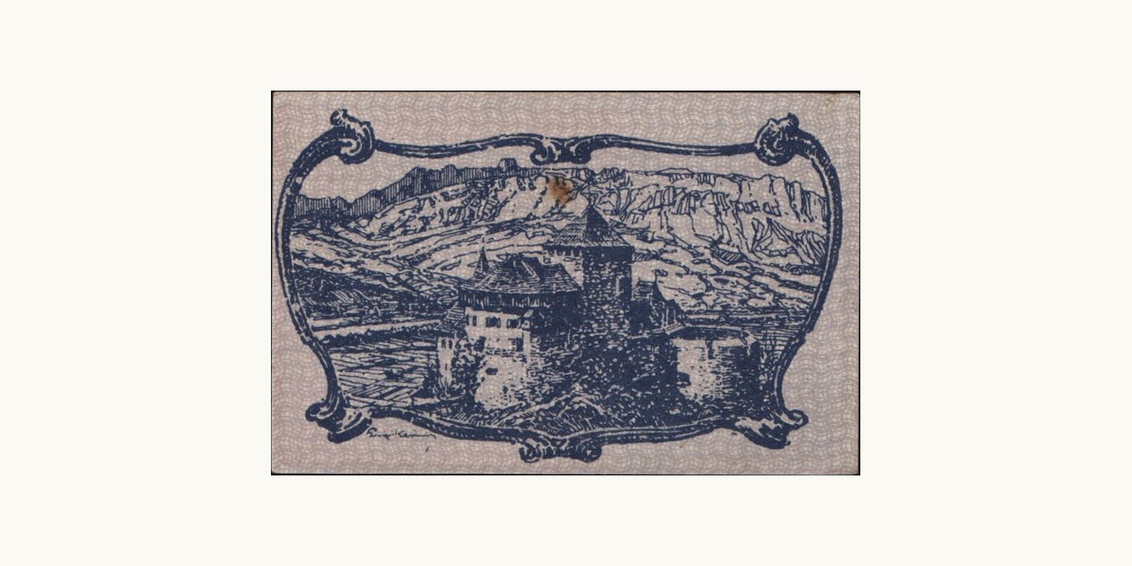 20 heller Лихтенштейн 1920 — Оборотная сторона