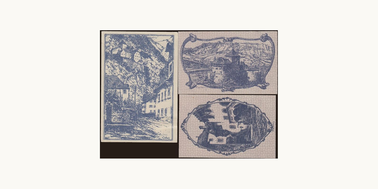 50 heller Liechtenstein 1920 — Back side