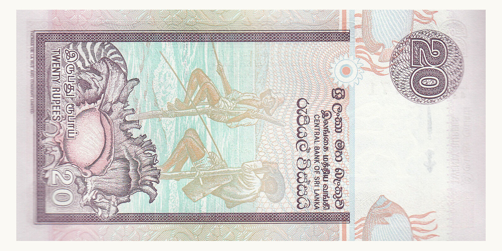 20 rupees Шри-Ланка 2006 — Оборотная сторона