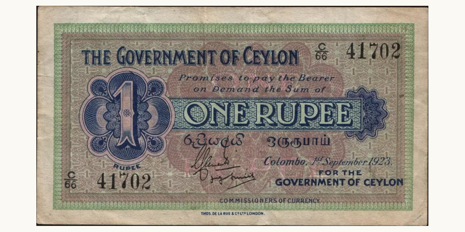 1 rupees 1923