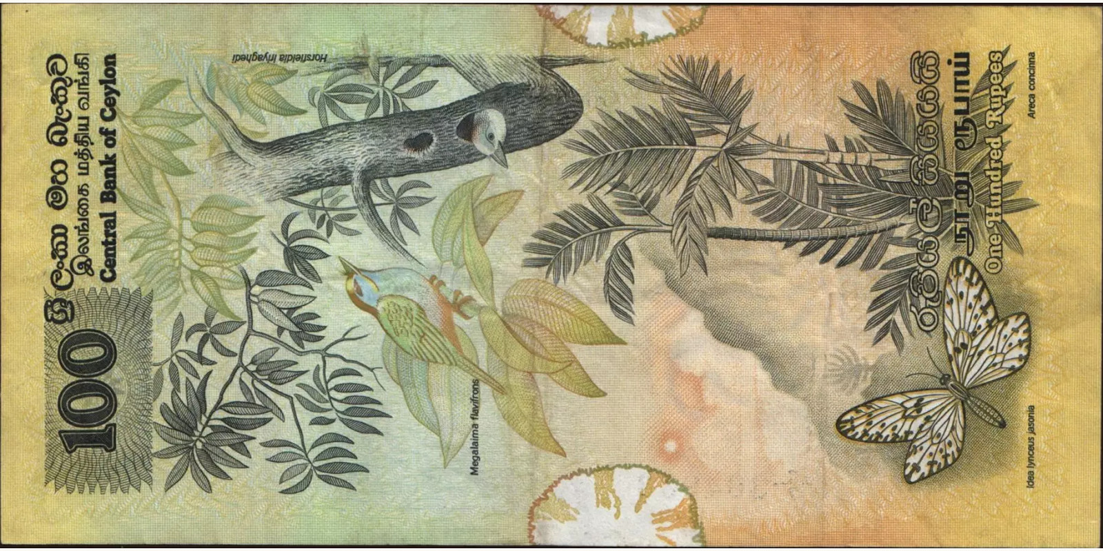 100 rupees Sri Lanka 1979 — Back side