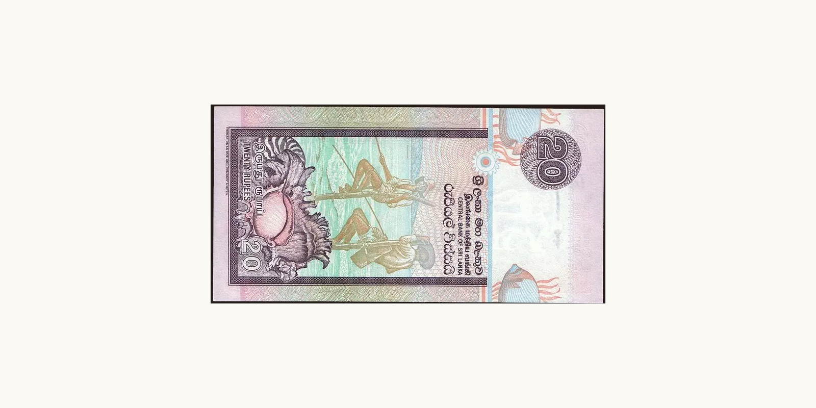 20 rupees Шри-Ланка 2005 — Оборотная сторона