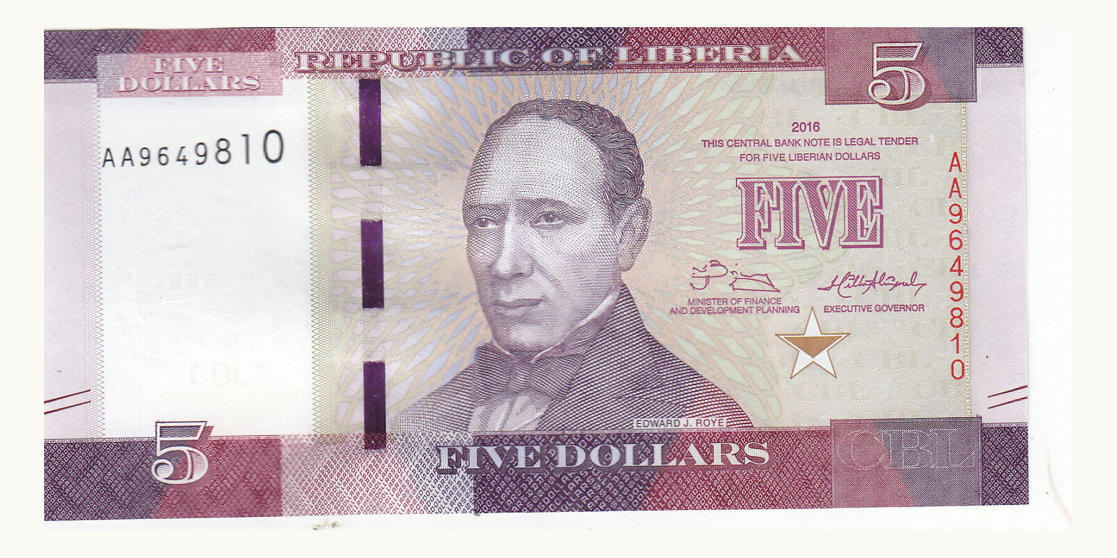 5 dollars 2016