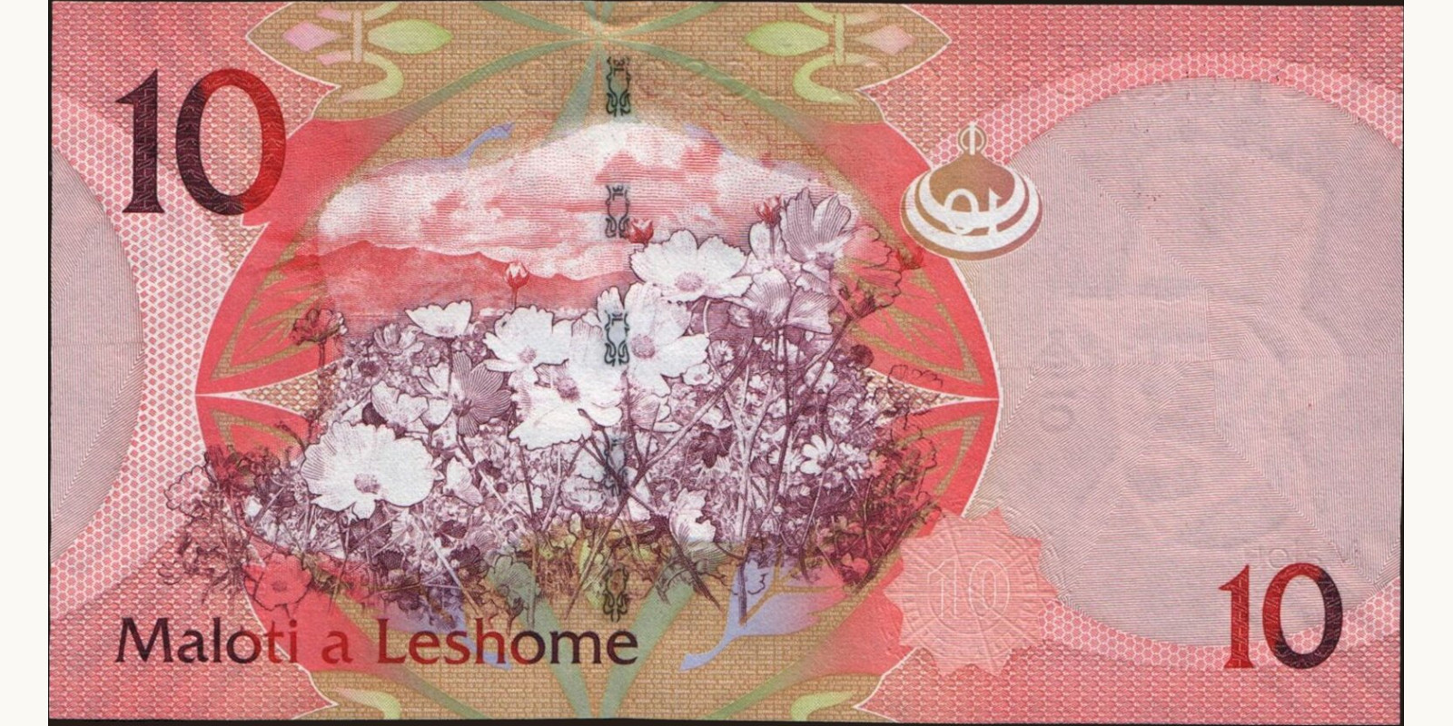 10 maloti Lesotho 2010 — Back side