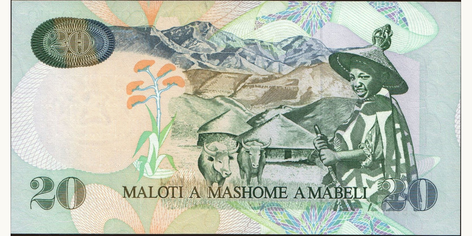 20 maloti Lesotho 1994 — Back side