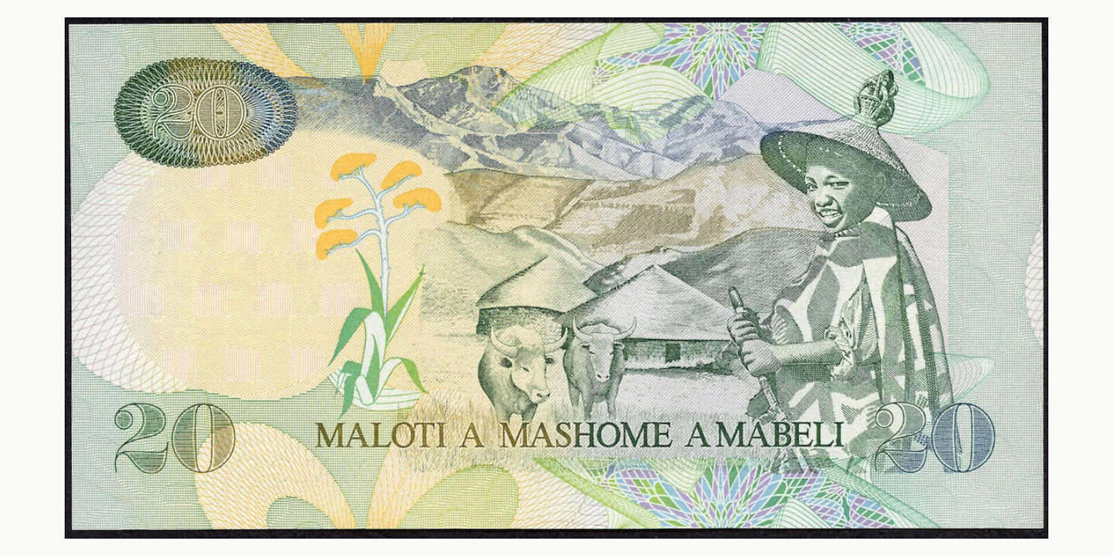 20 MALOTI Лесото 2005 — Оборотная сторона