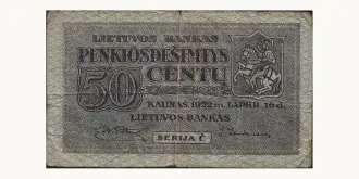 50 centu 1922