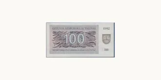 100 talonas 1992