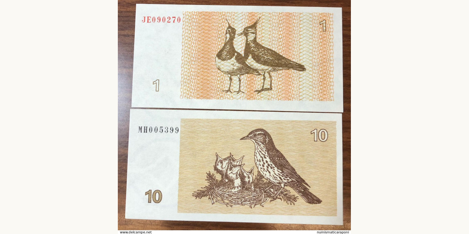 10 talonas Lithuania 1992 — Back side