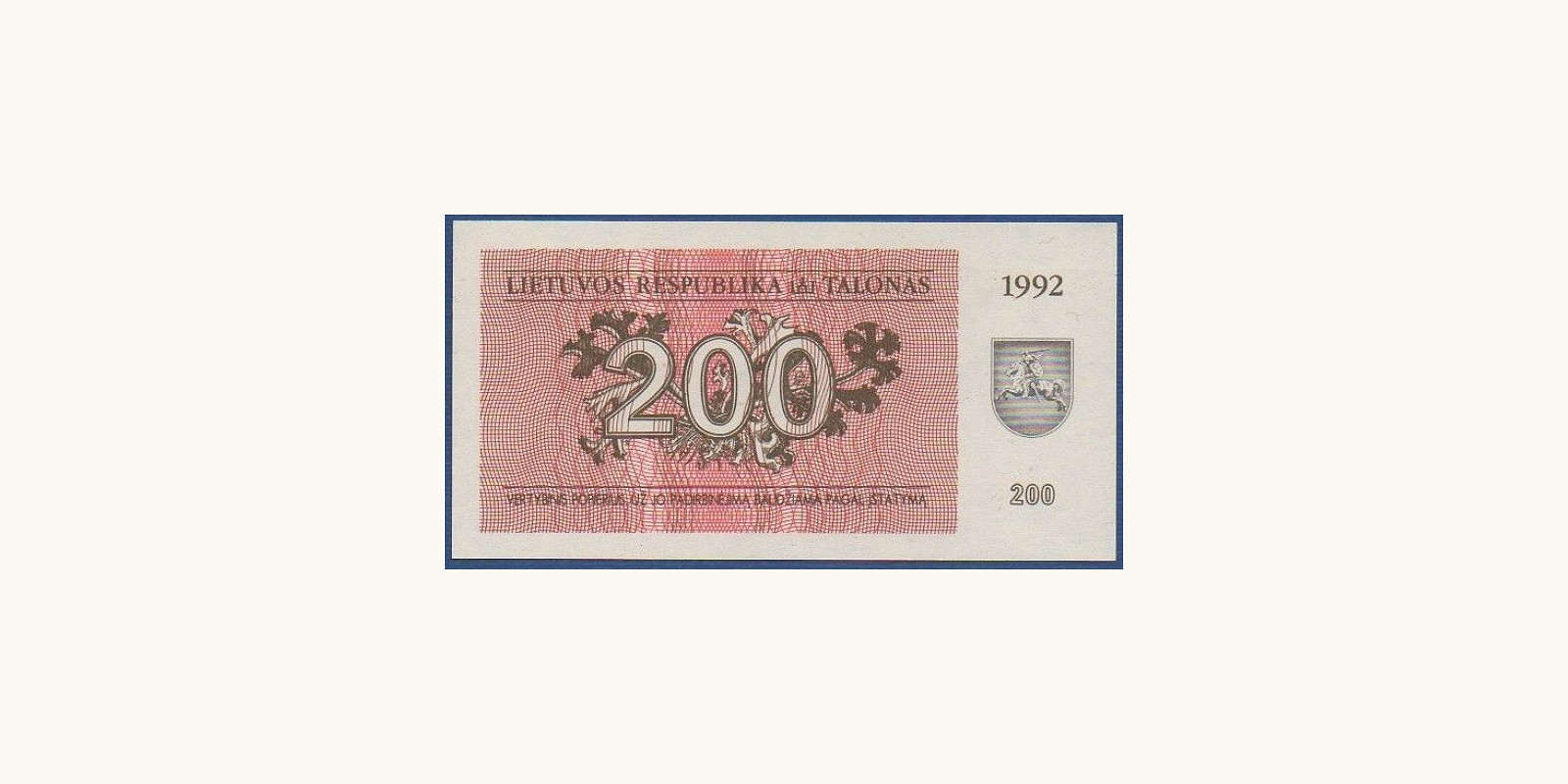 200 talonas 1992