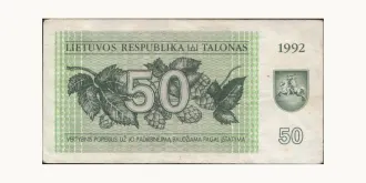 50 talonas 1992