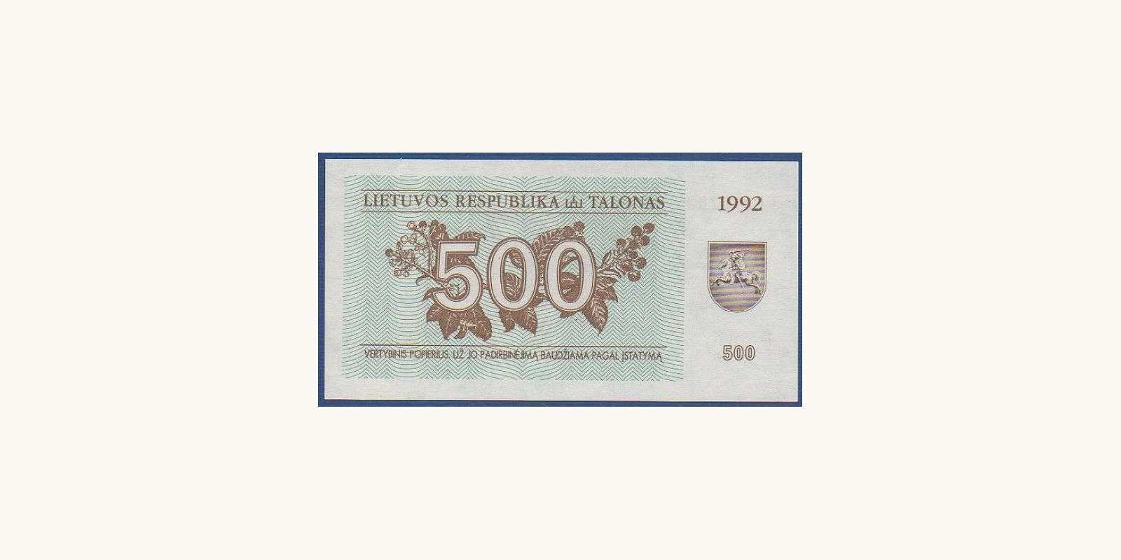 500 talonas 1992